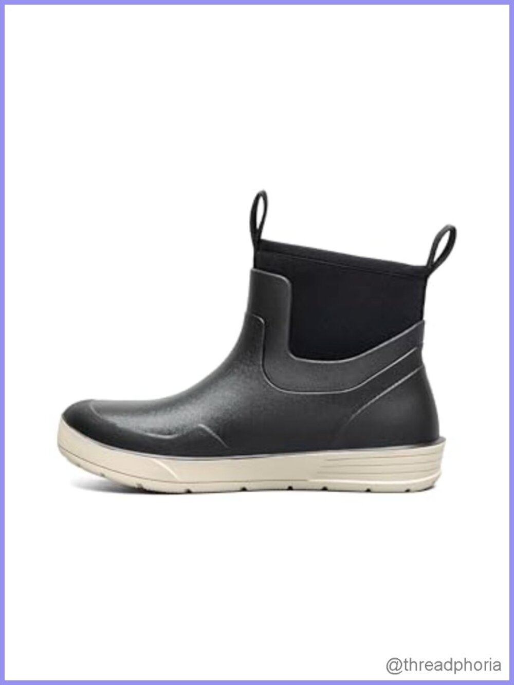Bogs Rockaway Seamless Chelsea Waterproof Ankle Boots Rubber Mesh Lined